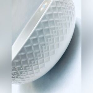 Mikasa Jenna Serving Bowl 10 inch round Elegant White Ceramic